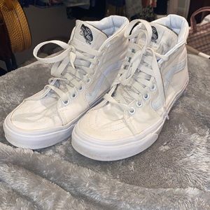 High Top White Vans